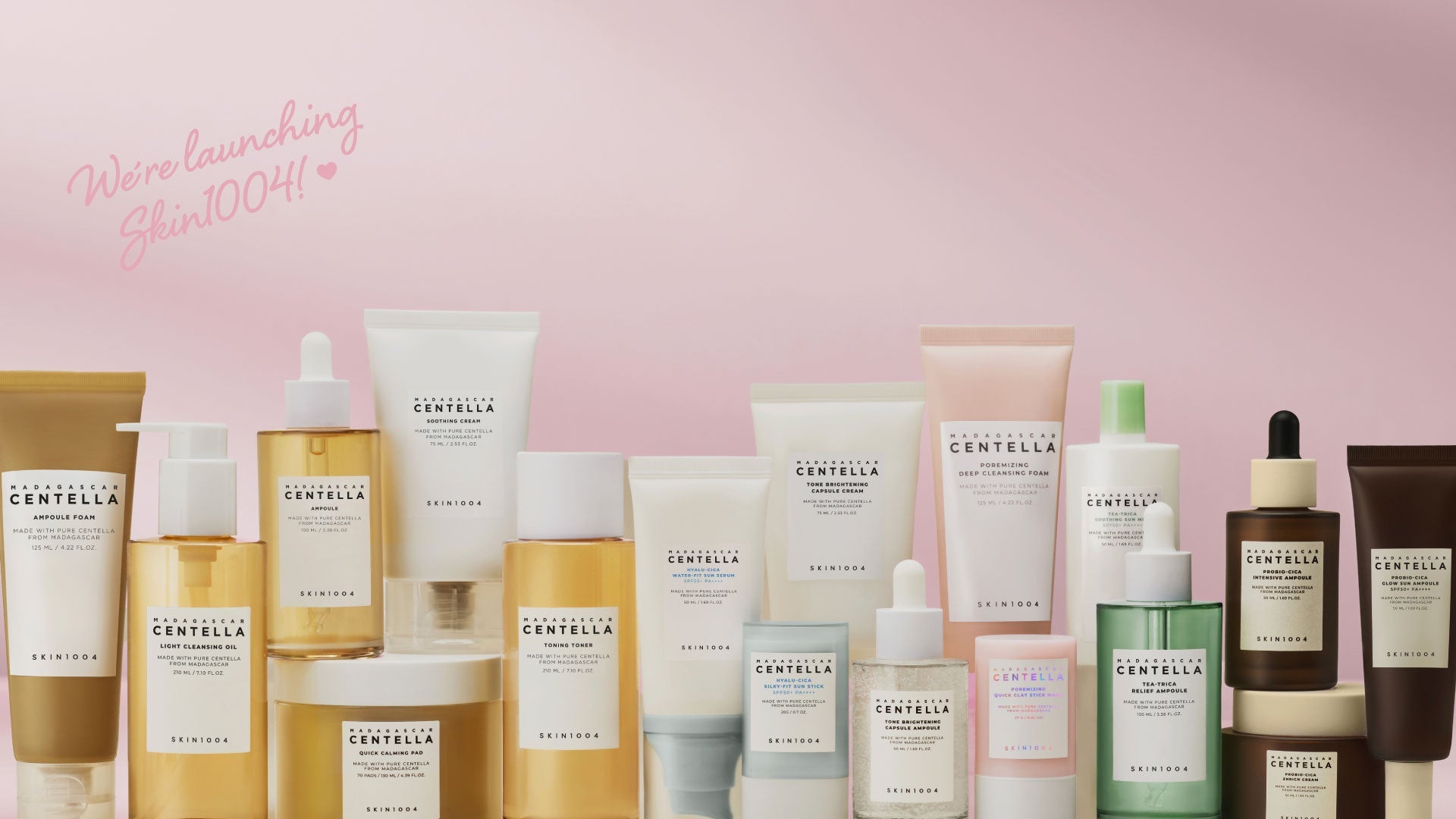 SKIN1004 är äntligen här! 6 olika serier med stjärnan Centella i fokus