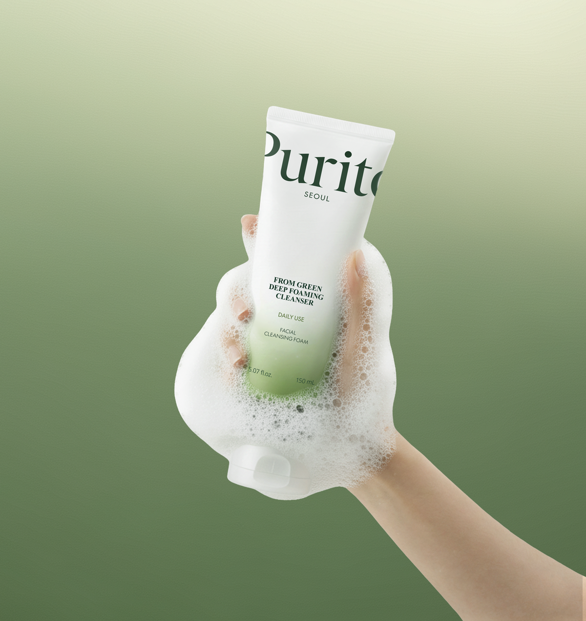 From Green Deep Foaming Cleanser 150ml