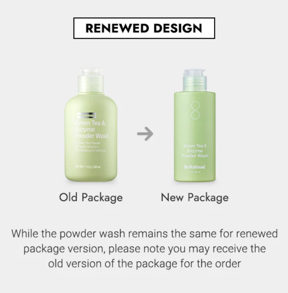Green Tea and Enzyme powder wash