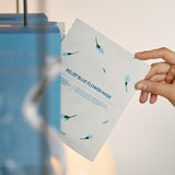 Relief Blue Flower Sheet Mask