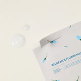 Relief Blue Flower Sheet Mask