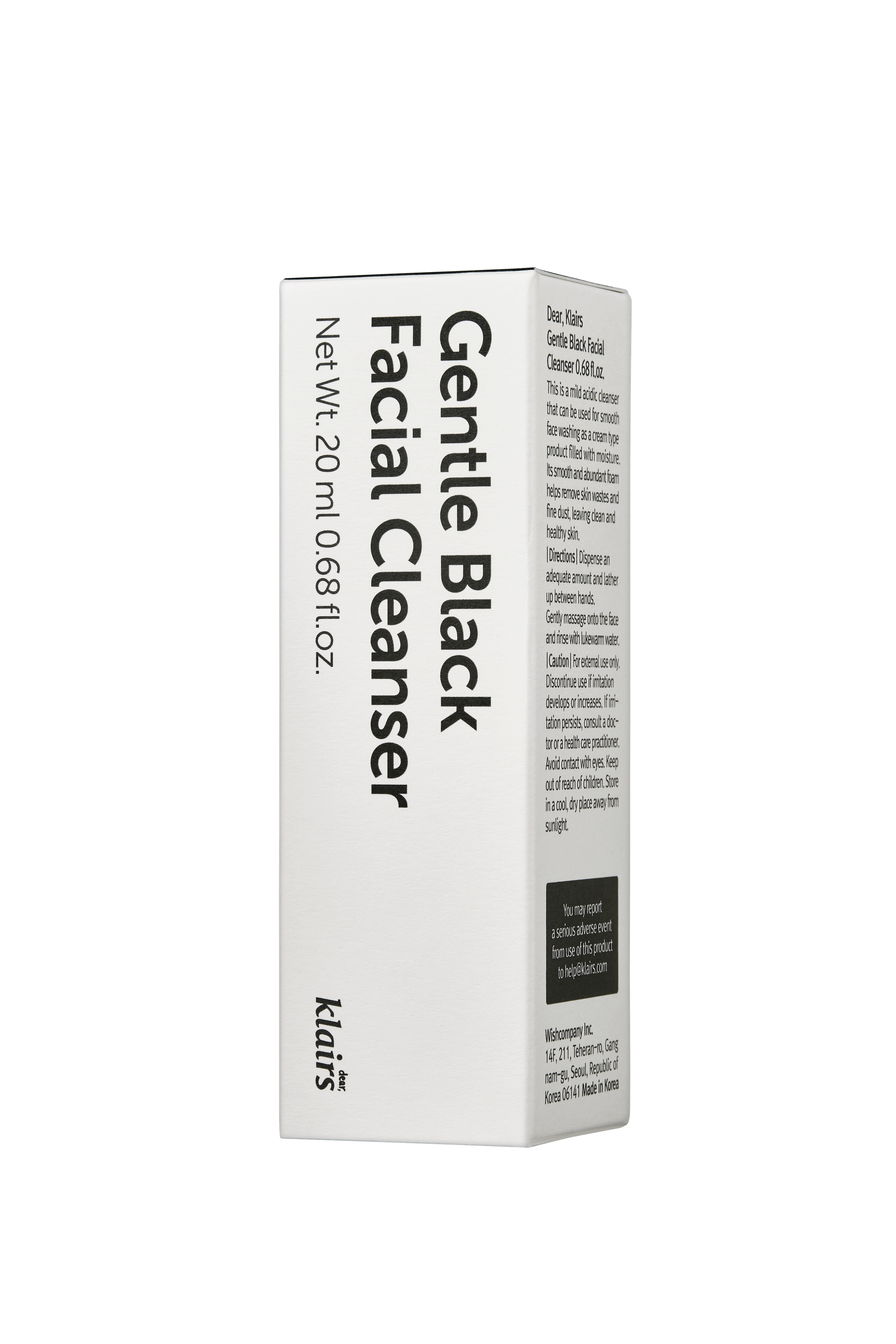 Gentle Black Facial Cleanser 20ml