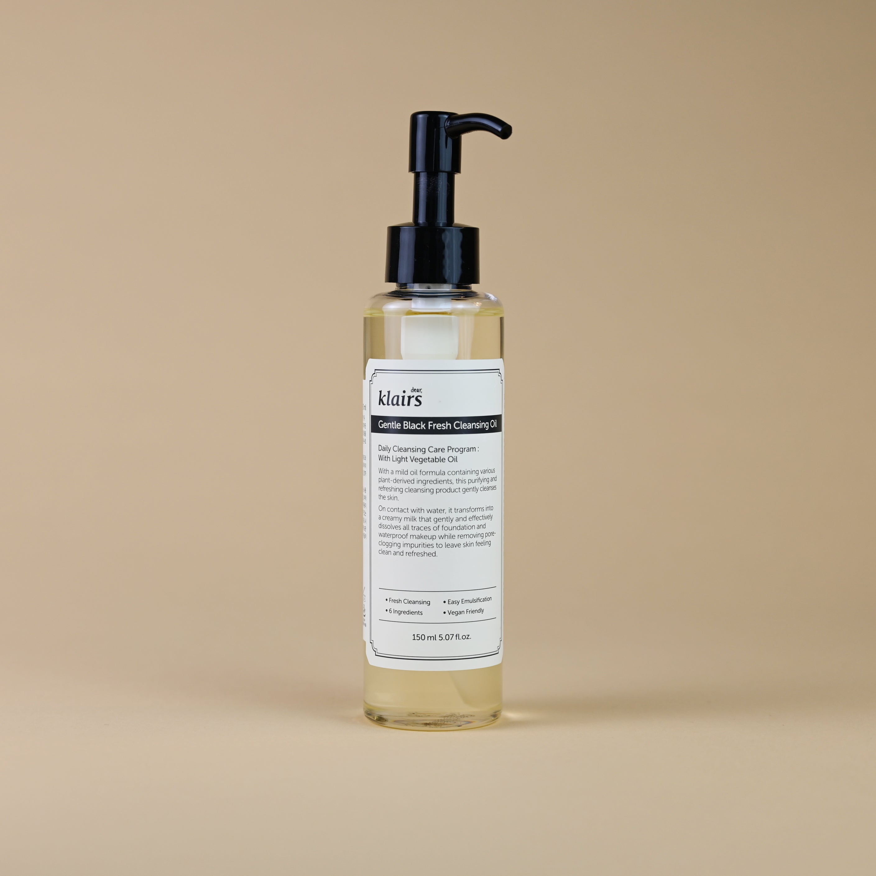 Double cleanse Klairs oil
